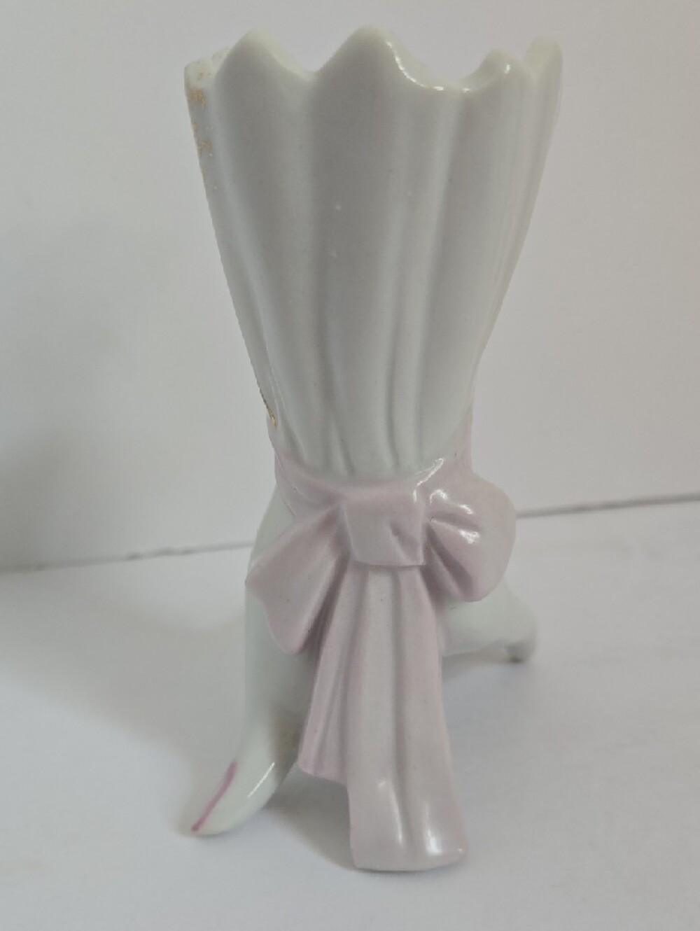 Vintage Hand Vase Pink Roses 4¾ Inch x 4½" Inch Made In Japan - Picture 7 of 16
